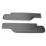 1968-1972 Chevelle Convertible Sun Visors, Black Madrid Grain Image