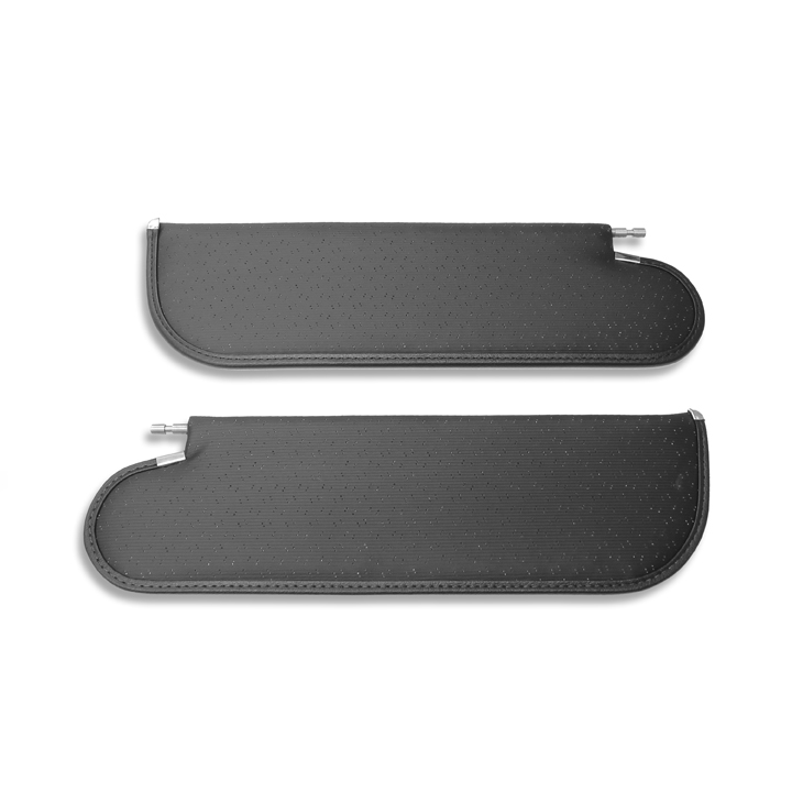 1971-1972 Chevelle Coupe Sun Visors, Black Perforated Grain