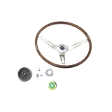 1969 Nova Rosewood Sport Steering Wheel Kit Without Tilt Image