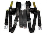 1974-1981 Camaro Seat Belt Kit, Front & Rear, Black Image