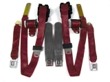 1974-1981 Camaro Seat Belt Kit, Front & Rear, Maroon Image