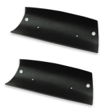 1966-1972 Chevelle Bucket Seat Headrest Black Pebble Grain Inner Trim Covers Image