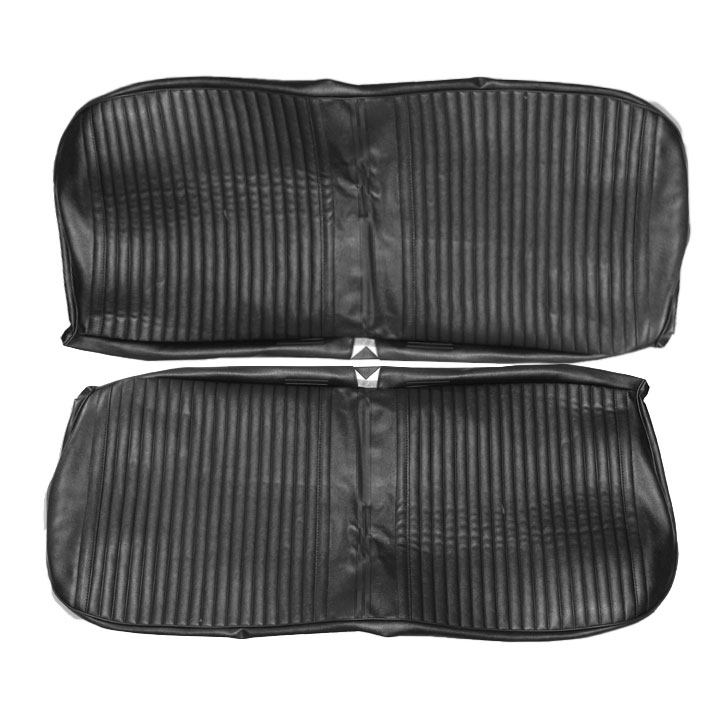 1964 Chevrolet 4 Door Sedan And Wagon Front Bench Seat Covers, Black