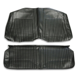 1967-1968 Chevrolet Coupe Standard Rear Seat Covers, Black Image