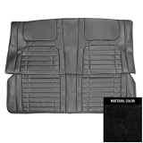 1968 Camaro Coupe Deluxe Rear Seat Covers, Black Image