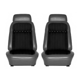 1969 Camaro Convertible Deluxe Comfortweave Bucket Seat Cover Kit In Black Image