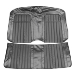 1969 Camaro Convertible Deluxe Comfortweave Rear Seat Covers, Black Image