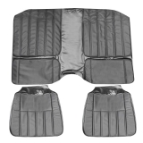 1970 Camaro Deluxe Comfortweave Rear Seat Covers, Black M10 Image