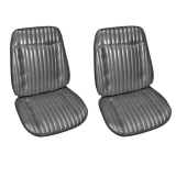 1970 Monte Carlo Front Buckets Seat Covers, Black M10 Image