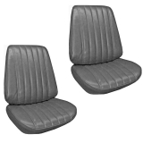 1971-1972 Monte Carlo Front Bucket Seat Covers, Black M10 Image