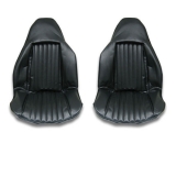 1973 El Camino Front Swivel Bucket Seat Covers, Black M10 Image