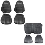 1977 Camaro Standard Seat Cover Kit Black Image