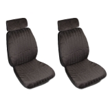 1985-1988 Monte Carlo, 1984-1987 Monte Carlo Bucket Seat Covers, Maroon/Maple 01 Image