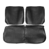1964 El Camino Front Bench Seat Covers, Black Image