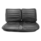 1965 El Camino Front Bench Seat Covers, Black Image