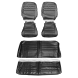 1965 Chevelle Convertible Bucket Seat Cover Kit, Black Image