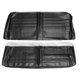 1965 Chevelle Coupe Rear Seat Covers Aqua Image