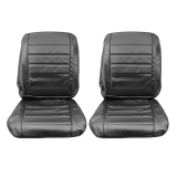 1965 El Camino Bucket Seat Covers, Black Image