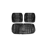 1966 El Camino Front Bench Seat Covers, Black Image