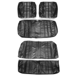 1966 Chevelle Convertible Bench Seat Cover Kit, Black Image
