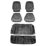 1966 Chevelle Convertible Bucket Seat Cover Kit, Black Image