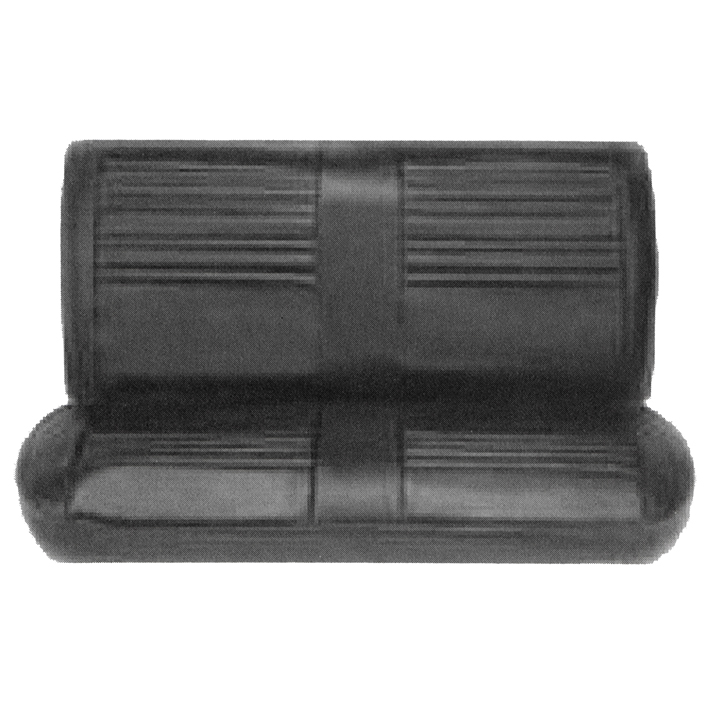 1967 Chevelle 4 Door Sedan And Coupe Front Bench Seat Covers, Black