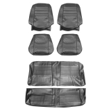 1967 Chevelle Convertible Bucket Seat Cover Kit, Black Image