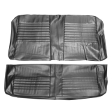 1967 Chevelle Coupe Rear Seat Covers, Black Image