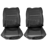 1967 El Camino Bucket Seat Covers, Black Image