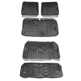1968 Chevelle Convertible Bench Seat Cover Kit, Black Image