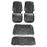 1968 Chevelle Convertible Bucket Seat Cover Kit, Black Image