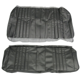 1968 Chevelle Coupe Rear Seat Covers, Black Image