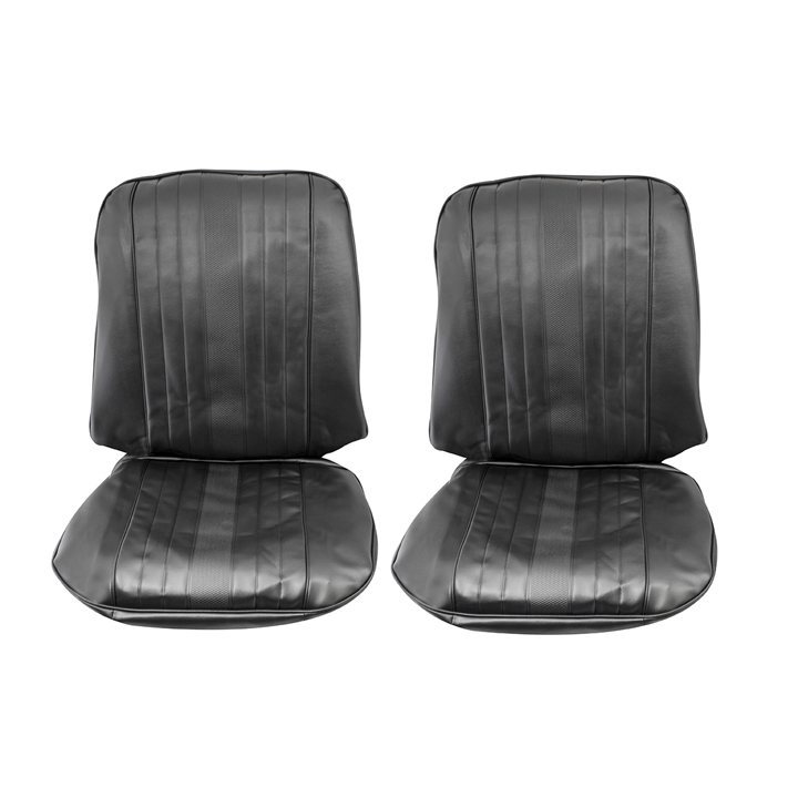 1969 El Camino Bucket Seat Covers, Black: 69AS10U