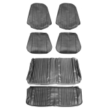 1969 Chevelle Convertible Bucket Seat Cover Kit, Black Image