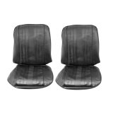 1969 El Camino Bucket Seat Covers, Black Image