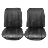 1970 El Camino Bucket Seat Covers, Black Image