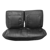 1971-1972 El Camino Front Bench Seat Covers, Black Image