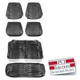 1971-1972 Chevelle Convertible Bucket Seat Cover, Kit Black Image
