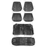 1971-1972 Chevelle Convertible Bucket Seat Cover, Kit Black Image