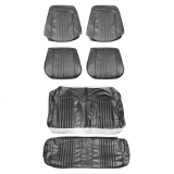 1971-1972 Chevelle Coupe Bucket Seat Cover Kit, Black Image