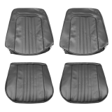 1971-1972 El Camino Bucket Seat Covers, Black Image