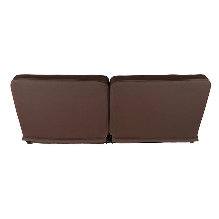 1970-1972 Monte Carlo Front Bench Seat, Brown Vinyl Camel & Beige Inserts Brown Stitch, With Cup Holders