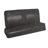 1962-1964 Nova 4 Door Sedan Rear Seat Covers, Black Image