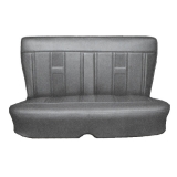 1965 Nova 4 Door Sedan Front Bench Seat Covers, Black Image