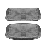 1966 Nova Standard Rear Coupe Seat Covers, Black Image