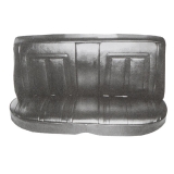 1966 Nova 4 Door Wagon Rear Seat Covers, Black Image