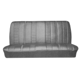 1967 Nova 4 Door Sedan Front Bench Seat Covers, Black Image