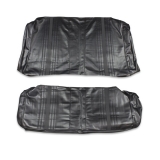 1969-1972 Nova 4 Door Rear Seat Covers, Black Image