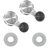 1968 Chevelle Vent Window Crank Kit Black Knobs Image