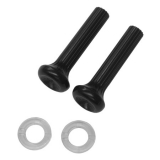 1967-1968 Chevrolet Dash Vent Knob And Ferrule Set Clear Image